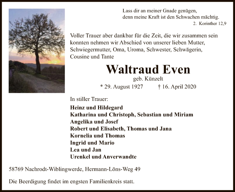 Waltraud-Even